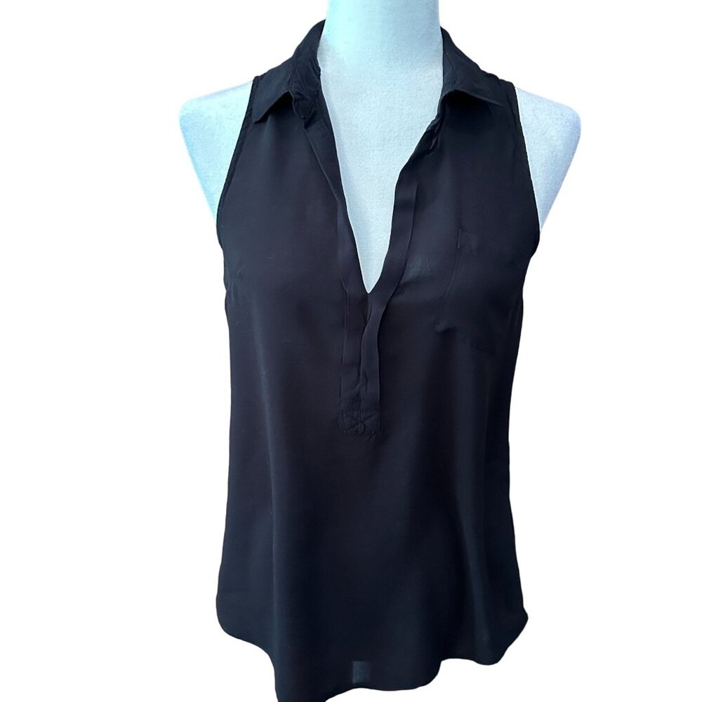 Sleeveless Black Blouse By Old Navy Womens XS